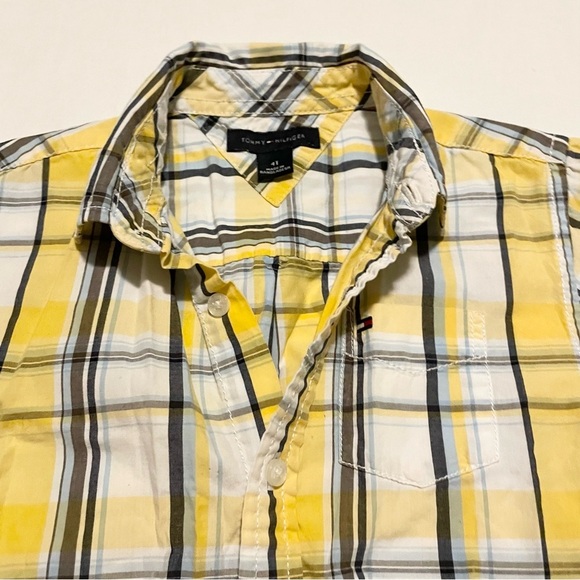 Tommy Hilfiger Button Up Tshirt Kids 4T Shirt - Picture 2 of 16